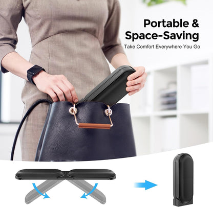 AboveTEK Keyboard Wrist Rest – Adjustable Angle & Length, Foldable Ergonomic Memory Foam Support for Computer, Laptop & Gaming – Non-Slip, Relieves Wrist & Elbow Pain for Typing & Mouse Use