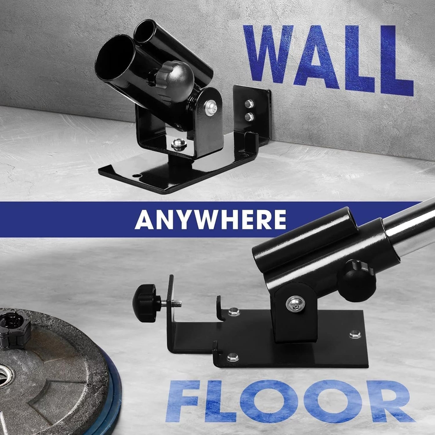Yes4All Deluxe T-Bar Row - Landmine Attachment - Landmine Base – 2 Options: Platform And Insert – Full 360° Swivel – Fits 1” Standard and 2” Olympic Bars - Great for Home Gym