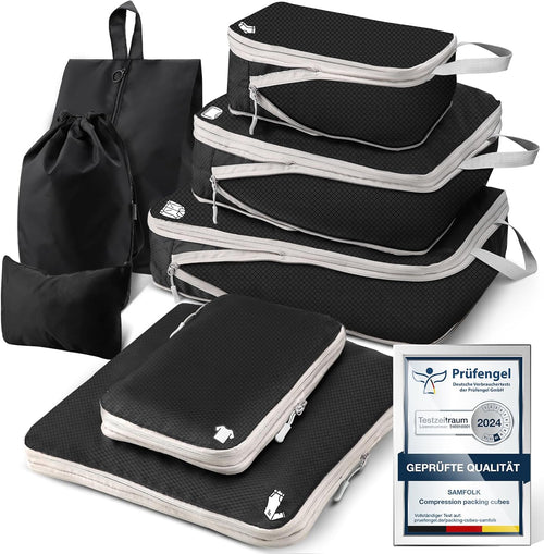 8-Piece Suitcase Organizer, Packing Cubes Compression Organizers Suitcase Travel Travel and Travel, Organizer Suitcase Set, Travel Useful Accessories