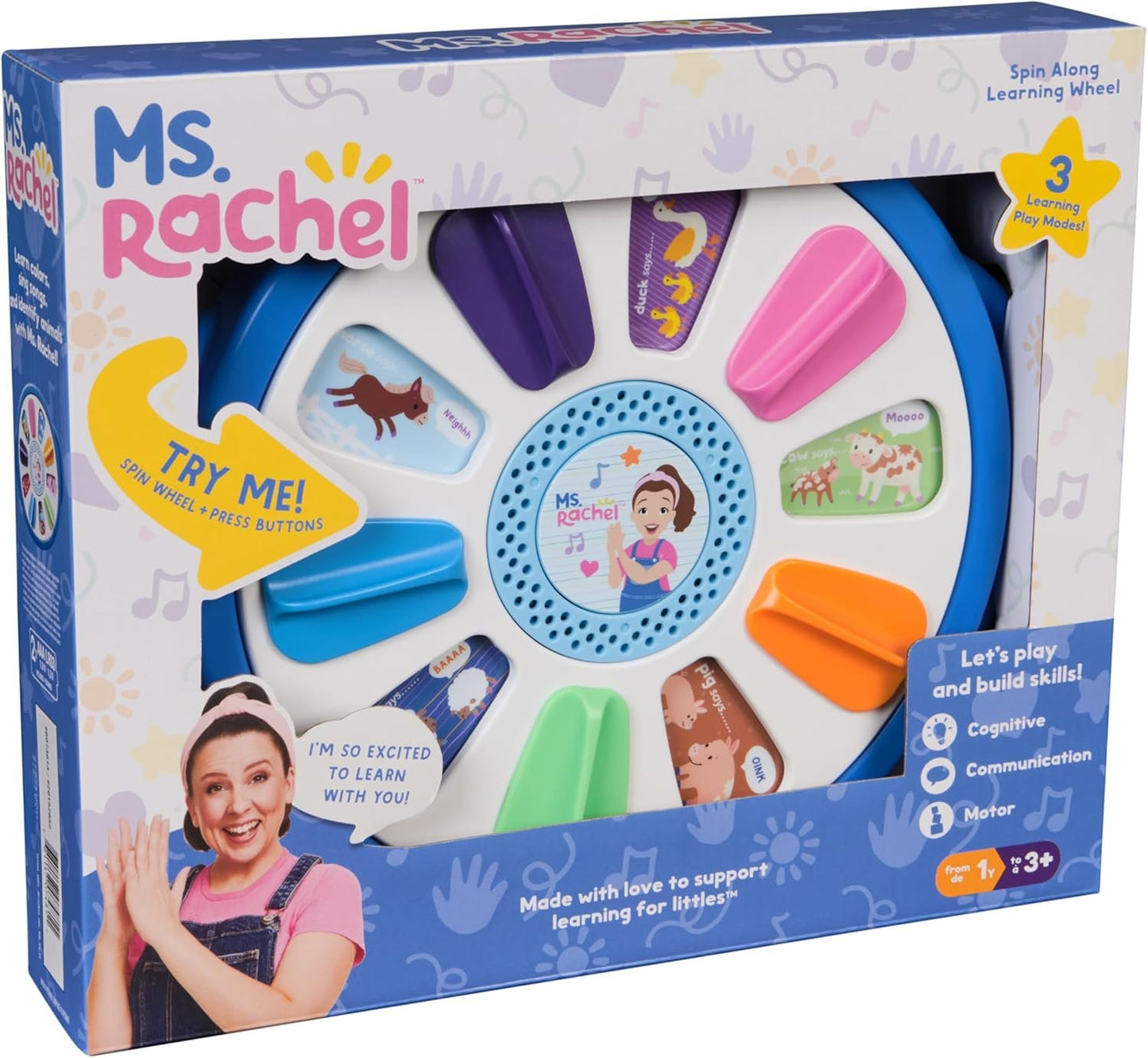 Ms. Rachel Spin and Sing Learning Wheel