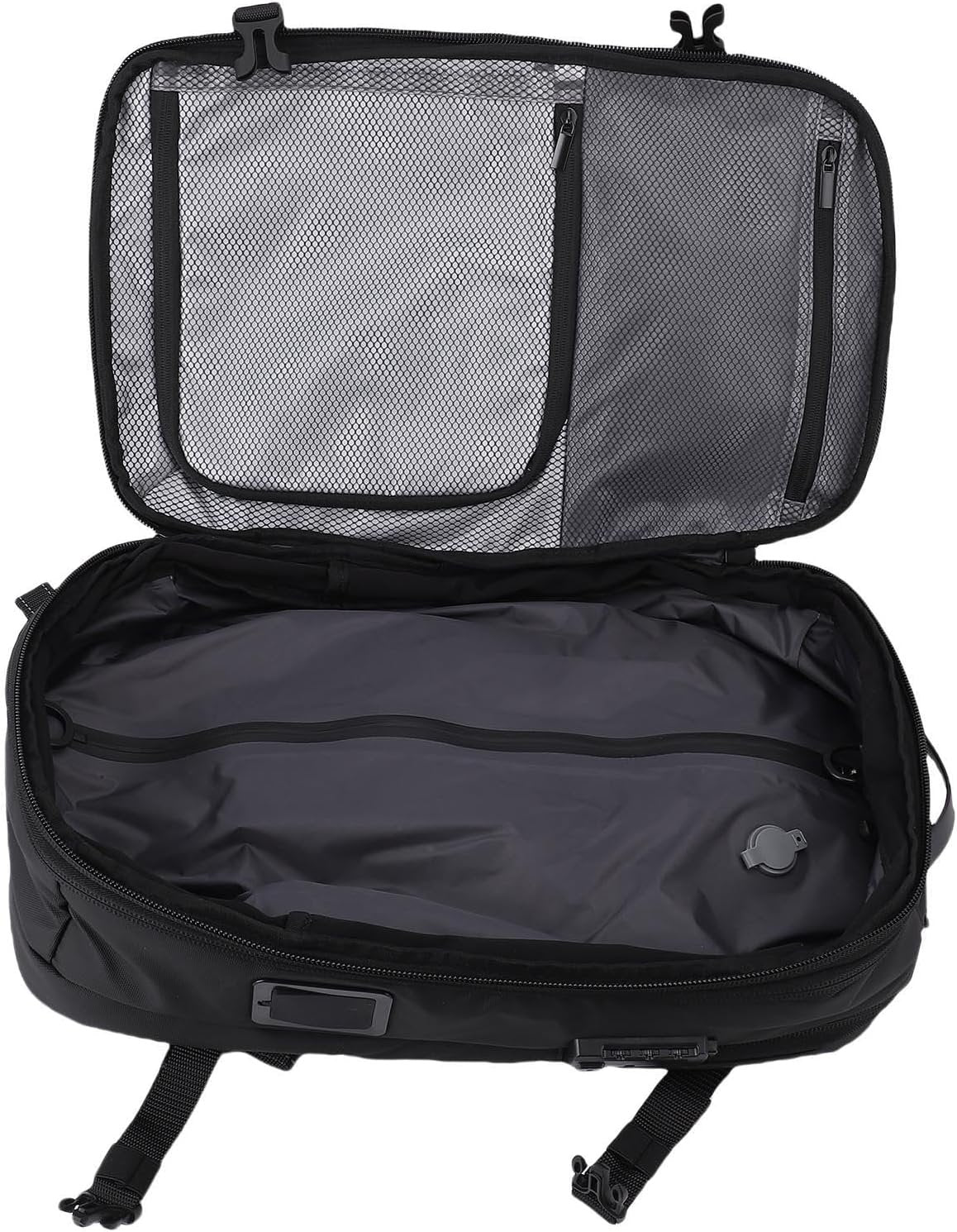 Vacuum Compression Backpack, 25L-30L-60L Expandable Backpack with Vacuum Seal, Water Proof Double Shoulder Travel Bag, Security Lock for Business Laptop, USB Charging Port