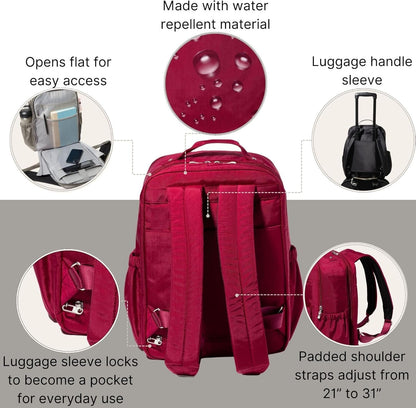 Baggallini womens Tribeca Expandable Laptop BackpackTribeca Expandable Laptop Backpack