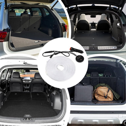 Led Trunk Strip Light, Light-Sensing Auto Interior Lamp, Easy Install Flexible Lighting Bar for Car Truck Rv Rear Cargo Area, Bright White Illumination, 1 Piece