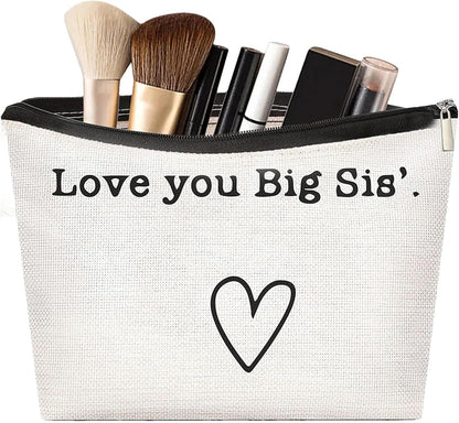 Toiletry Bag Travel Bag - Large Organizer Sister,Funny Christmas Birthday, Large Portable Travel Toiletries Hygiene Bag for Accessories Shampoo Toiletries