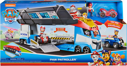 PAW Patrol, Transforming PAW Patroller with Dual Vehicle Launchers, Ryder Action Figure and ATV Toy Car, Kids Toys for Ages 3 and up