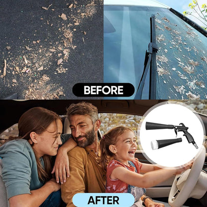 Car Air Blower, Interior Detailing Tool, High-Pressure Dust Remover, 23 x 16 x 14 cm Nozzle Cleaning Attachment, Quick Drying, Ideal for Vehicle Dashboards