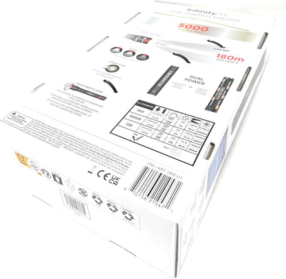 Infinity X1 Dual Power Rechargeable Flashlight 5000 Lumens