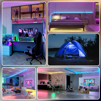Cozylady 10M USB Led Light, 32.8ft Smart Bluetooth RGB Light with APP Control, Timer Setting, Music Mode, Led Light Strip for Decoration, Bedroom, PC,Cabinet