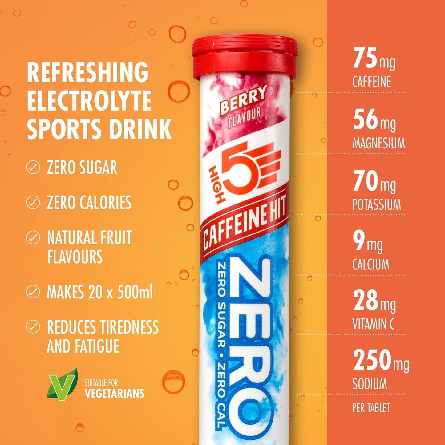 HIGH5 Zero Caffeine Hit 8x20 Tabs Berry