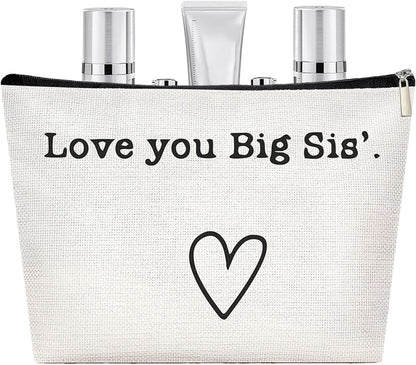 Toiletry Bag Travel Bag - Best Sister Ever Travel Bag Toiletry | Large Toiletry Bag Sister,Portable Travel Toiletries Hygiene Bag | Funny Christmas Birthday Makeup Cosmetic Bag