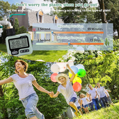 Johgee Garden Sprinkler Timer for Watering Garden Computer Watering IPX5 Automatic Water Timer Easy Control