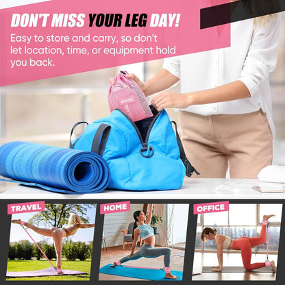 Resistance Bands with Ankle Straps, Ankle Weights Bands for Working Out, Exercise Bands for Women Leg and Glute, Booty Workout Equipment for Kickbacks, Butt and Hip Training