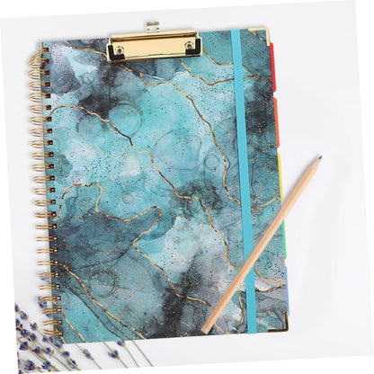 TEHAUX Multifunctional Notepad Clipboard Folio with Storage Pocket PU Writing Board for Office School and University Use Enhance Productivity and Organization
