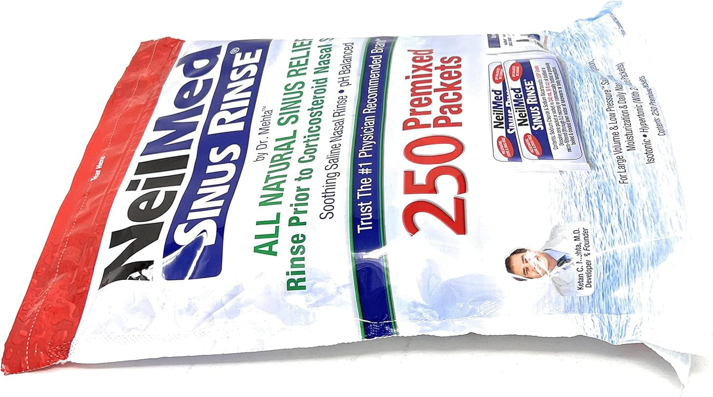 Birsppy NeilMed Sinus Rinse Refill Packets 250 ct