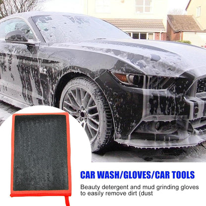 Clay Towel, Reusable Clays Cleaning Mitt, 8.62 Inch Professional Detailing Equipment, Portable Vehicle Supplies for Wheels, Painting, Side Panels
