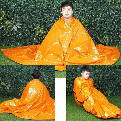 QISUO Sleeping Blanket,Emergency Sleeping Bag Survival Blanket Camping Tent Thermal Waterproof Outdoor Emergency Equipment