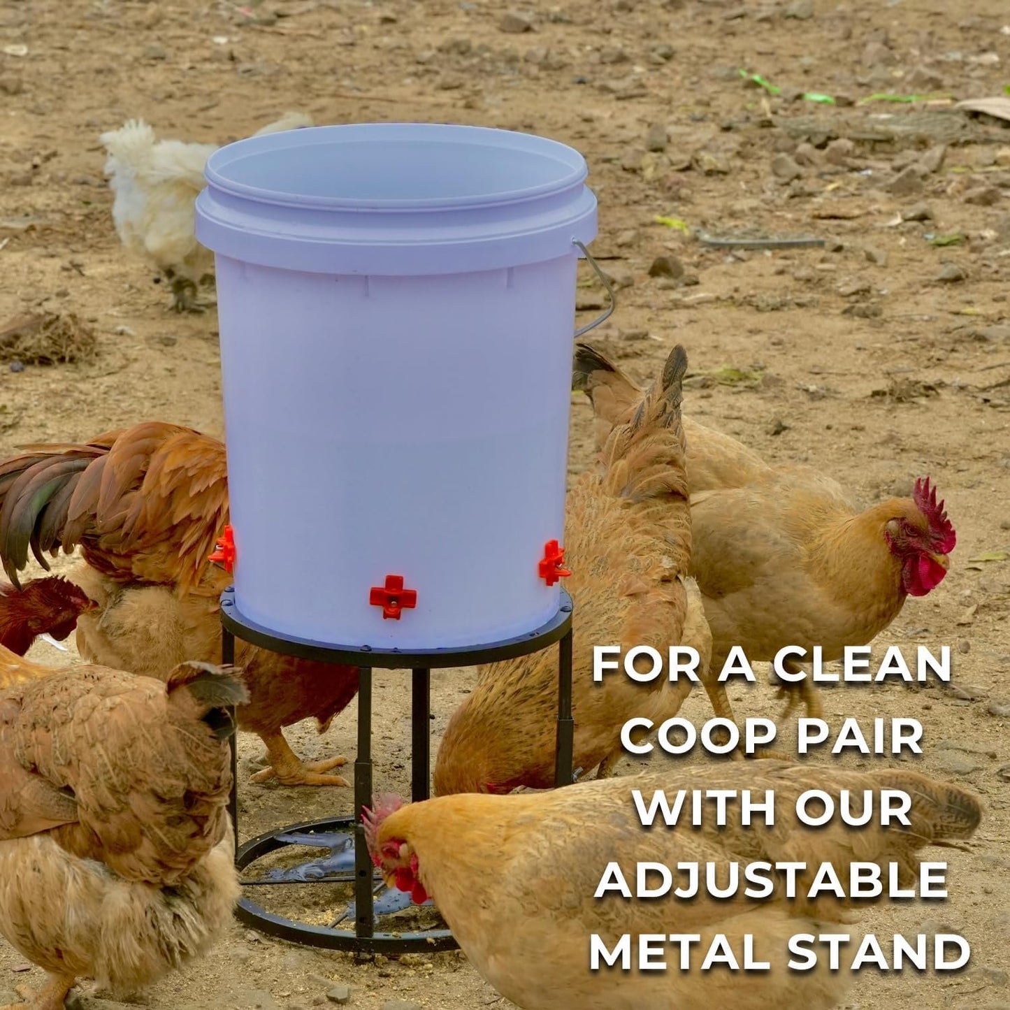 Whimsii Chicken Waterer Nipples, Pack of 15 (Orange), Horizontal Side Mount, Anti-Leak Automatic Water System for Poultry, Suitable for Chickens, Duck, Quail, Includes Drill Bit & Installation Tool