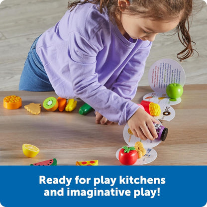 Learning Resources A to Z Mini Alphabet Food, Educational Toy from 3 Years, Montessori Alphabet Game