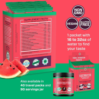 Key Nutrients Pack of 40 Electrolytes No Sugar - Electrolyte Powder Packets - Electrolyte Powder - Hydratation Mix - Hydration Powder Lemonade Electrolyte Drink Mix - No Calories, Gluten Free Electrolytes Powder - Keto Friendly, Non GMO, Made in USA