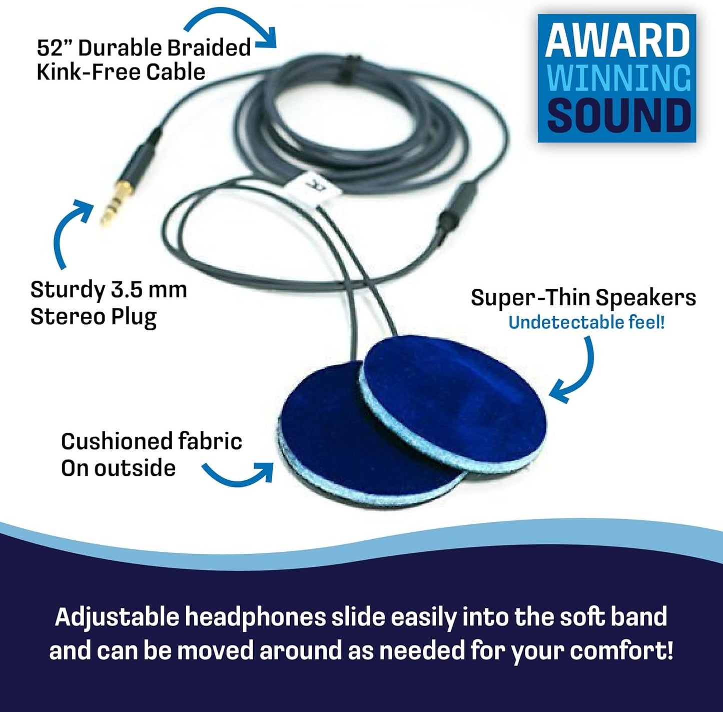 CozyPhones Kids Headphones Volume Limited with Thin Speakers & Super Soft Fleece Headband - Perfect Toddlers & Children's Earphones for Home, School & Travel - Fox