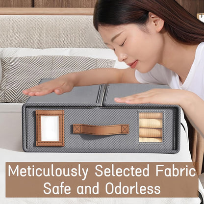 Open Non-Woven Storage Bins for Bedding and Clothes – Stylish, Space-Saving Solution with Durable Design and Easy Access Handles for Efficient Home Organization (8)