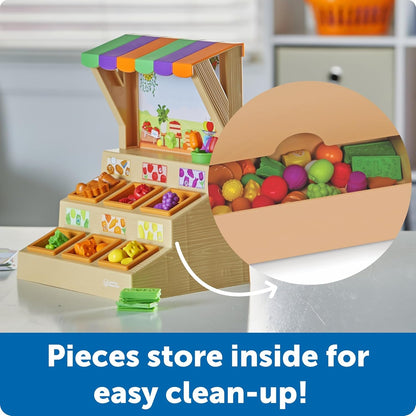 Learning Resources Mini Farmstand Sorting Set, Play Food Sets for Kids Kitchen, Grocery Store Pretend Play, Montessori Toys, Mini Food, Toddler Activities, Fine Motor Skills