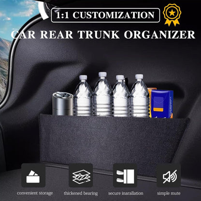 Frencstr Rear Trunk Organizer Side Divider Sticker fit for 2016-2021 Honda Civic 10th Gen Hatchback Trunk Side Storage Baffle Partition Board for Honda Civic Accessories 2PCS