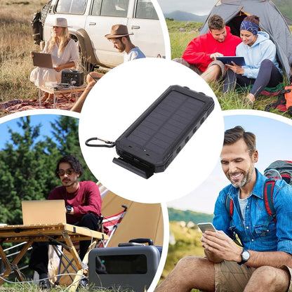 Solar Portable Charger | Portable Charger for Phones - 20000mAh Wireless Fast Charging Device with Flashlight for Camping Hiking Outdoor