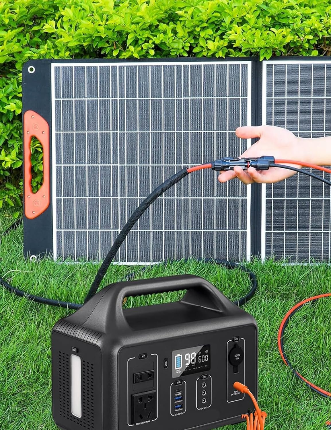 Tonton 7-in-1 Solar Panel Connector, MC-4 Solar Connector Cable to DC 8mm XT60 Anderson Adapters, for EF ECOFLOW River & Delta Series, Jacker Explorer, BLUETTI Portable Power Station, Solar Panel