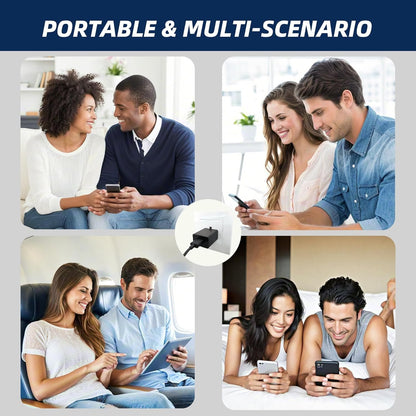 SinitoAula 5V1A USB Charger Block for Wall Outlet (UL Certified, Black, 3pcs), 5W Power Adapter Plug for Cell Phones, Tablets, Earphones, Power Banks, Smart Wearables, Toys and More Electronic Gadgets