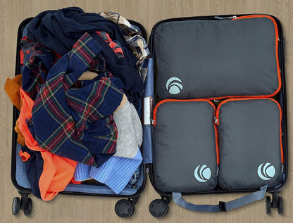 Cipway Compression Packing Cubes Set, Ultralight Expandable Travel Organizer for Hand Luggage, a_grey 3pcs, Large