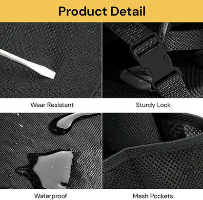 EZONEDEAL Hanging Car Trunk Organiser 3 in 1 Multi-Pocket Capacity Car Boot Organiser Car Organizers and Storage Bag Waterproof Foldable Detachable Neat and Space Saving for SUV