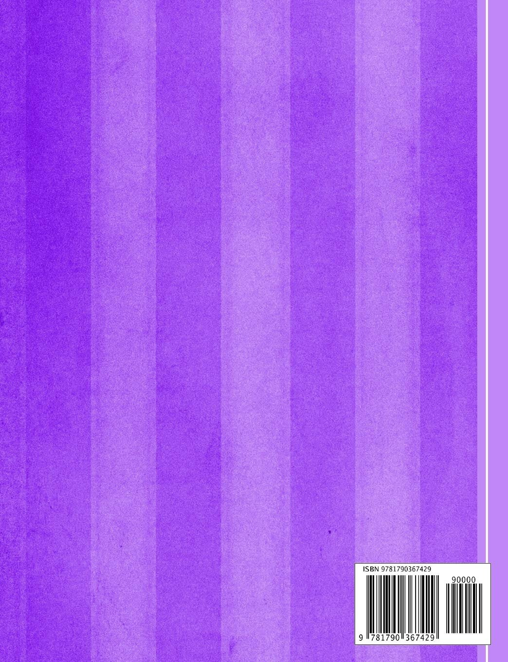 Purple Stripe Writing Book: College Ruled Writing Book