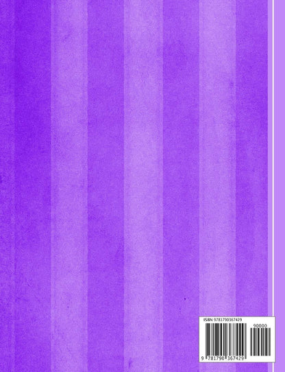 Purple Stripe Writing Book: College Ruled Writing Book