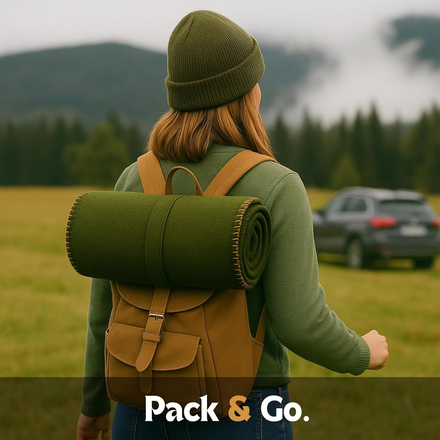 JMR 66X90 Military Wool Blanket for Emergency,Camping & Everyday Use (Olive Green)