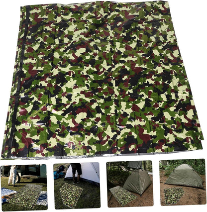 GANAZONO 1Set Emergency Survival Tent Thermal Sack for Camping Hiking Lightweight Portable Emergency Sleeping Tent High Thermal Efficiency Insulation Durable Tear Resistant