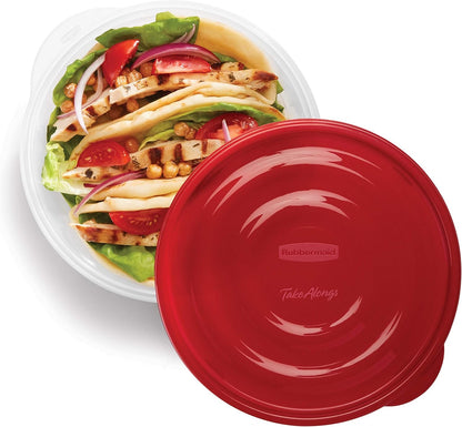 Rubbermaid TakeAlongs Food Storage Container, 5 Cup, Red
