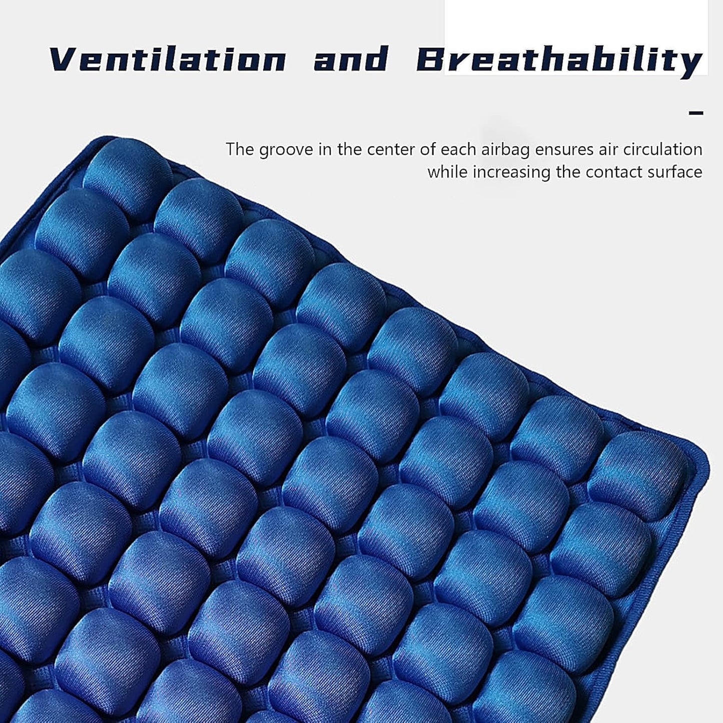 Sondur Travel Cushion,2025 New 3D Self-Inflatable Air Cell Seat Cushion for Pressure Relief, Portable Office, Wheelchair, Car Seat Cushion(Blue)