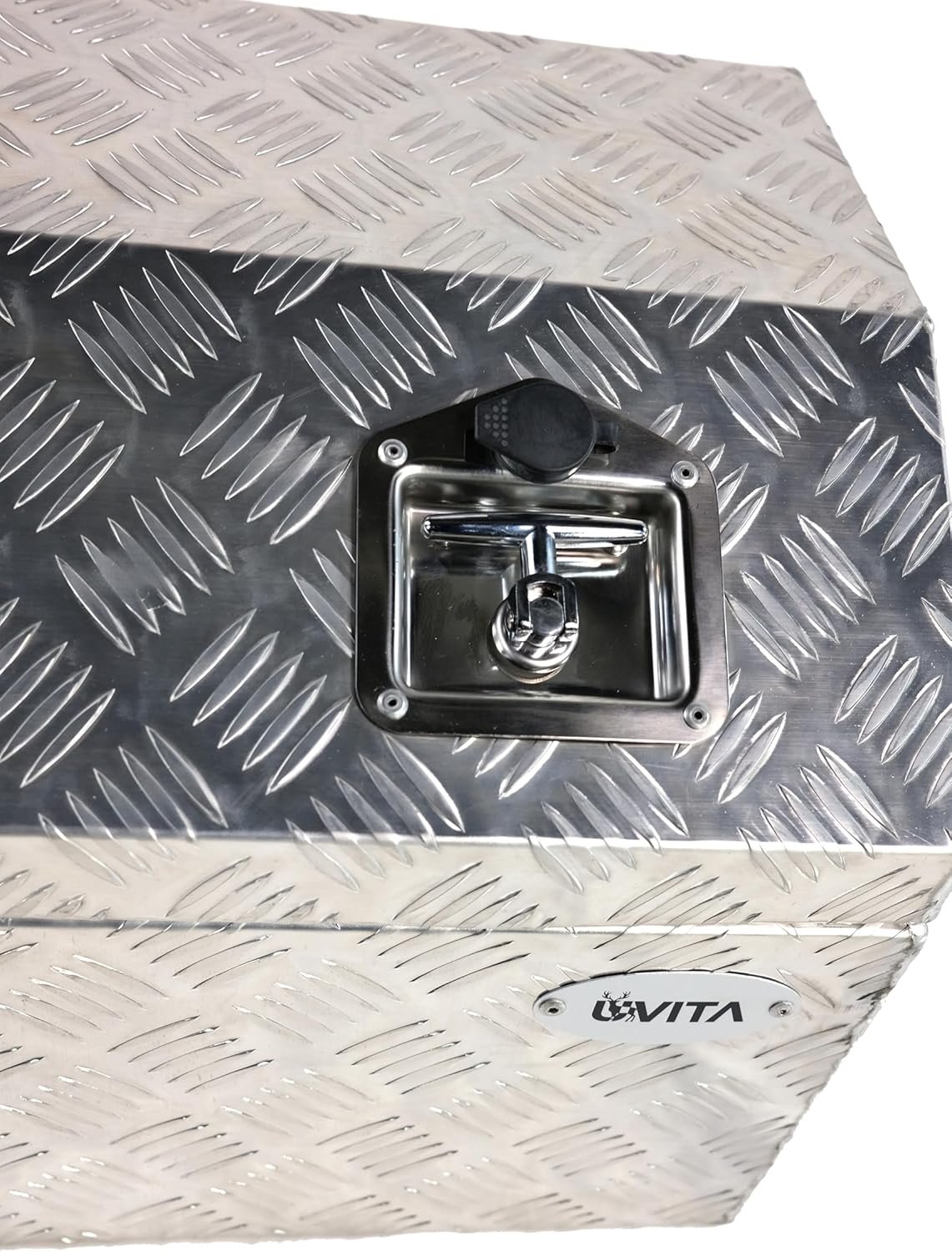 Inspirer Studio Aluminum Heavy Duty Pick Up ATV Trailer Tool Box with Lock (44''x15''x15'' Silver)