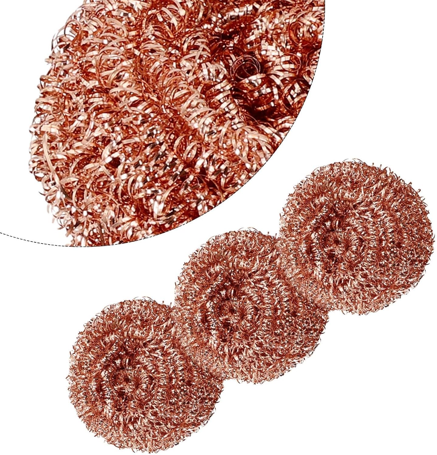 Cleaning Essentials - Confezione da 3 palline di spugna ramate per un'efficace manutenzione della punta del ferro