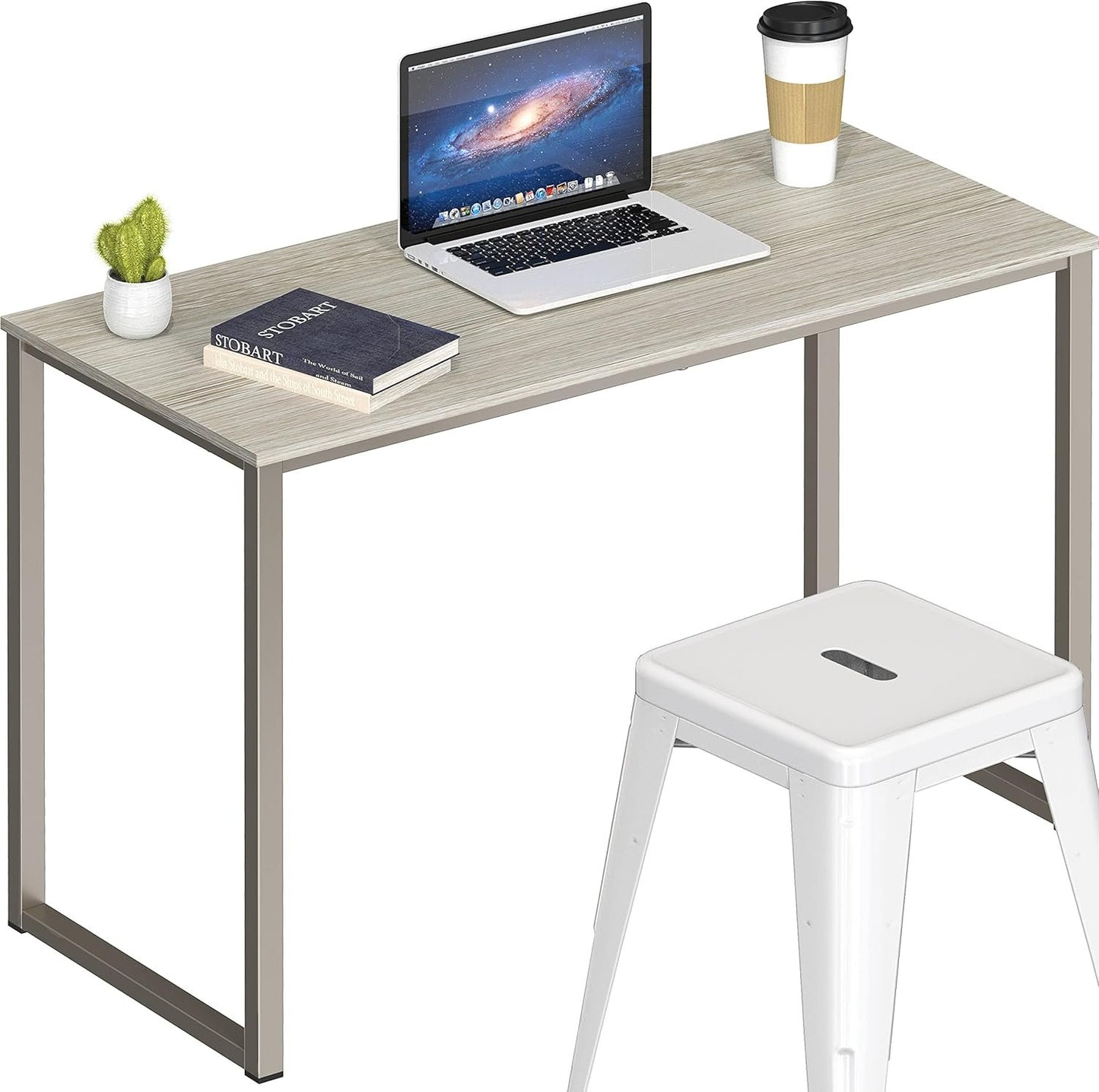 SHW Mission 32-Inch Home Office Computer Desk, 81 x 60 cm, Maple
