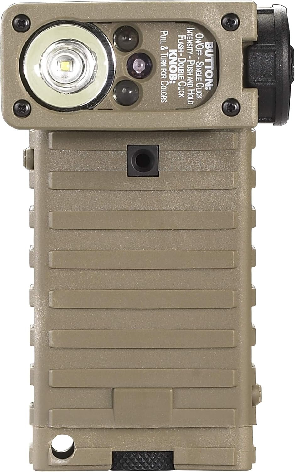 Streamlight 14032 Sidewinder 55-Lumen Military Tactical Flashlight with Articulating Head and Batteries, Coyote
