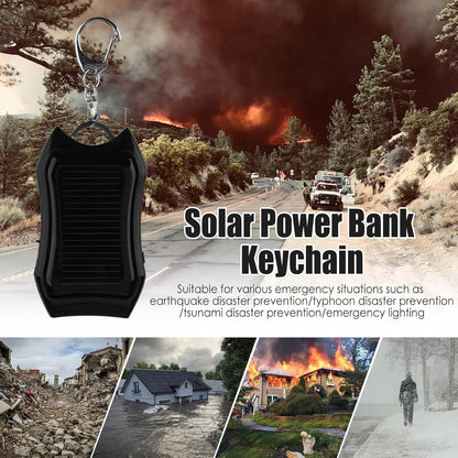 Powers Bank - Solar Charger Powers Bank | 1500mAh Portable Battery, Fast Charging Waterproof Keychains Unit with Bright Flashlight for RV Travel, Camping, Survival Gear, Tablets, Smartphones