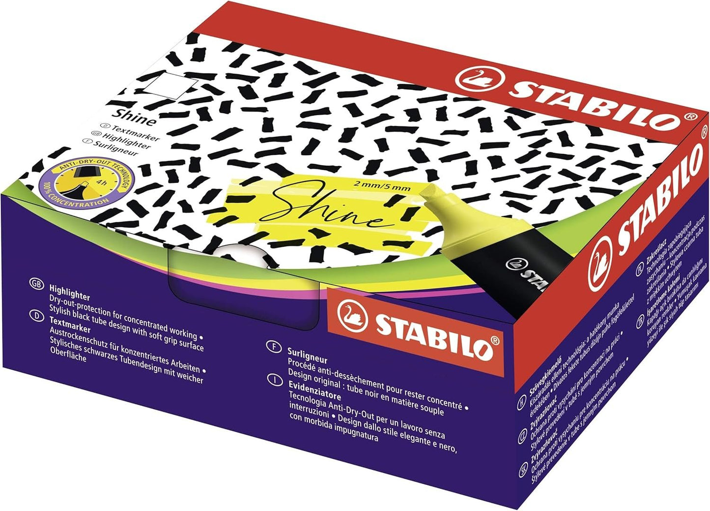 STABILO Shine - Box of 10 - Orange