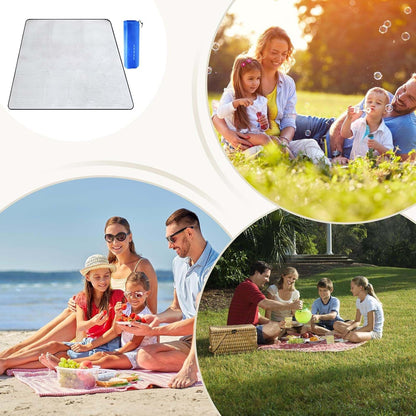 Foil Tent Mat, Portable Floor Mat, Waterproof Picnic Blanket, Aluminum Camping, Outdoor Hiking Gear, Climbing Carpet, Insulated Ground Sheet for Travel 78.74x78.74 inches