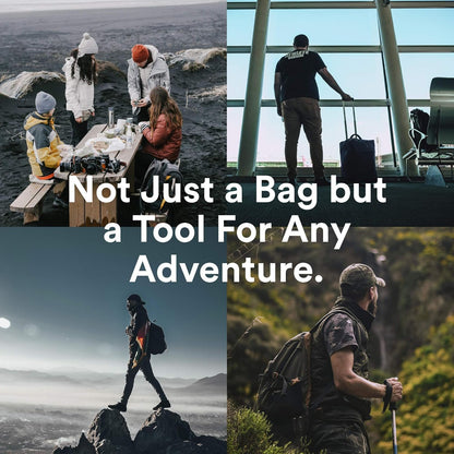 Fitdom Tactical Toiletry Bag Dopp Kit Case For Men. Perfect For Travel & Storage. Fits Large & Small Cosmetic Makeup, Clipper, Toothbrush, Shower, Shaving & Grooming Care. Best Overnight Organizer,