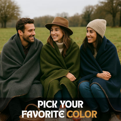 Jmr Usa Inc. Military Wool Blanket for Camping, Emergency and Everyday Use, Fire Retardant Extra Thick and Warm Outdoor Wool Blanket, 70% Wool, Grey, Size 62X84.