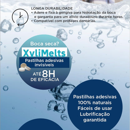 OraCoat XyliMelts 40 Adhesive Pads Against Caries and Oral Dryness - Mild Mint