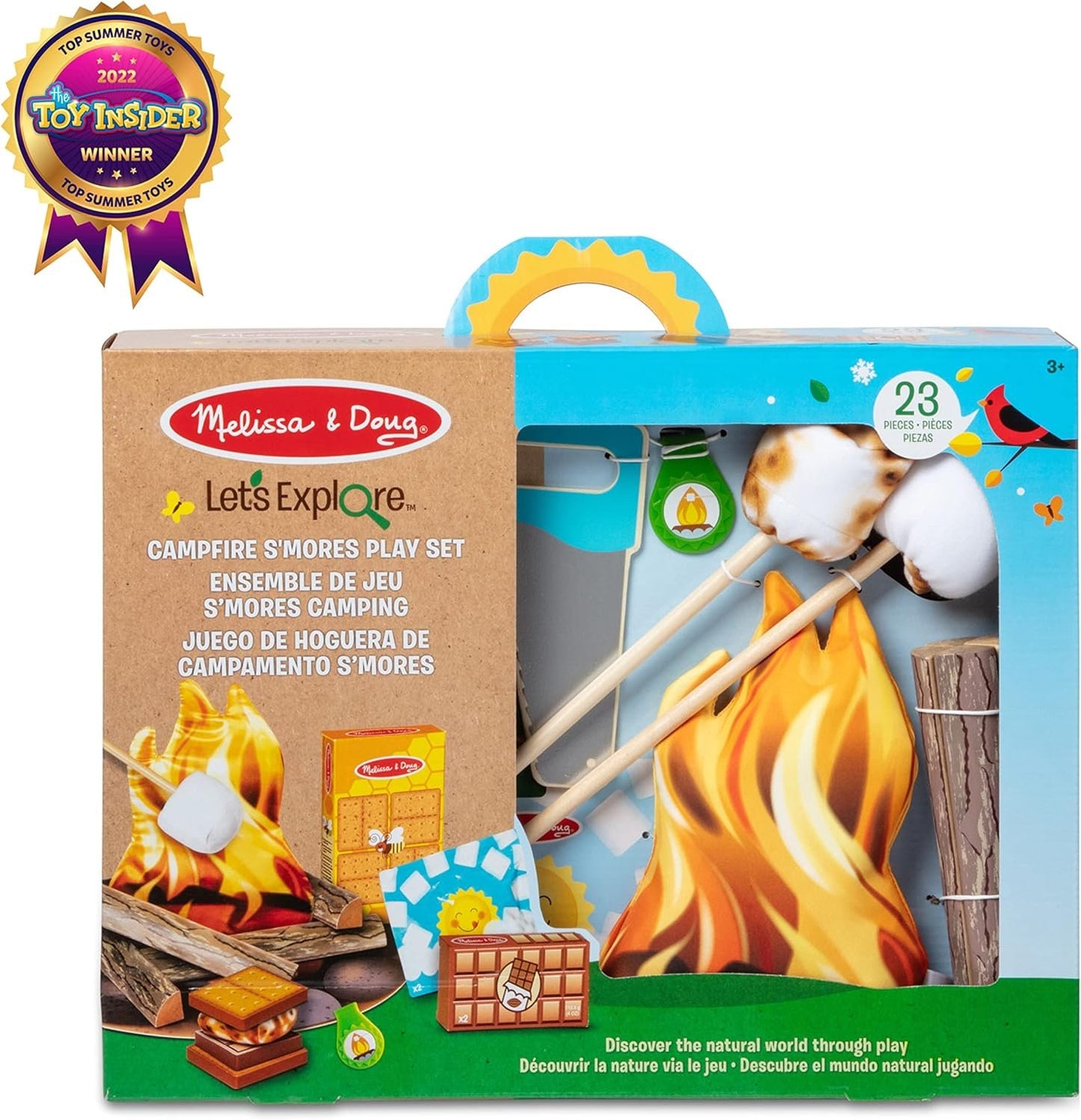 Melissa & Doug Let's Explore Campfire S'Mores Play Set, Play Campfire Sets For Kids Ages 3+