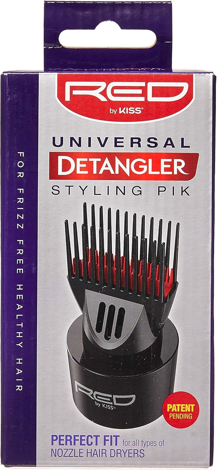 Red by Kiss Universal Detangling Blow Dryer Hair Styling Pik – Compatible with all Hair Dryers